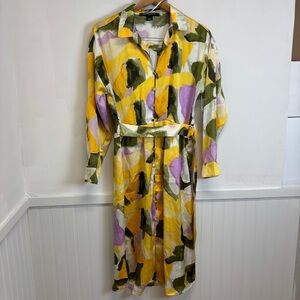 NWT Women’s French Connection Abstract Print Midi Dress